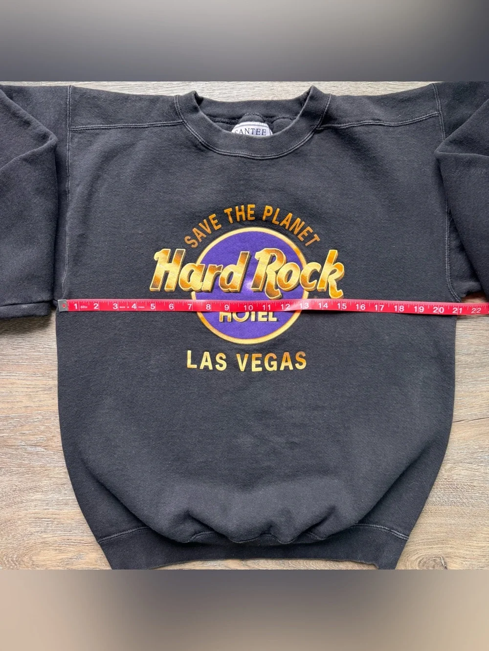 Vintage Hard Rock Hotel Las Vegas Black Crewneck Sweatshirt Medium